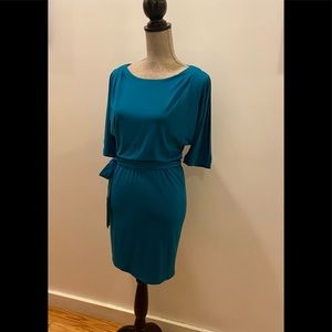 Jessica Simpson Drape Sleeve Sash Belt Dress/ Draped Sleeve NWT